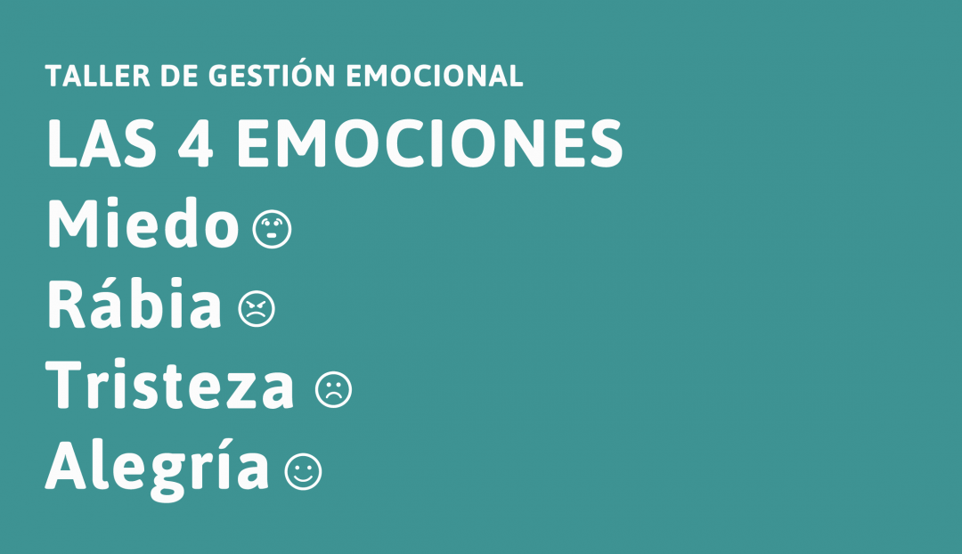 Taller de gestió emocional: Les 4 emocions